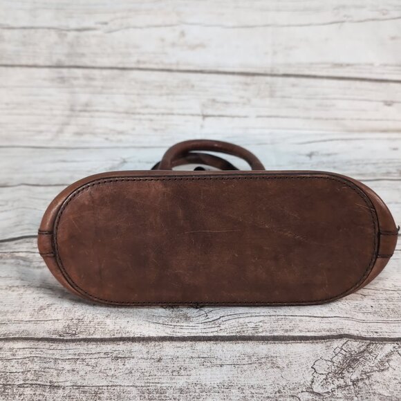 I Medici Firenze Brown Leather Satchel Handbag Women’s Small - Picture 9 of 13